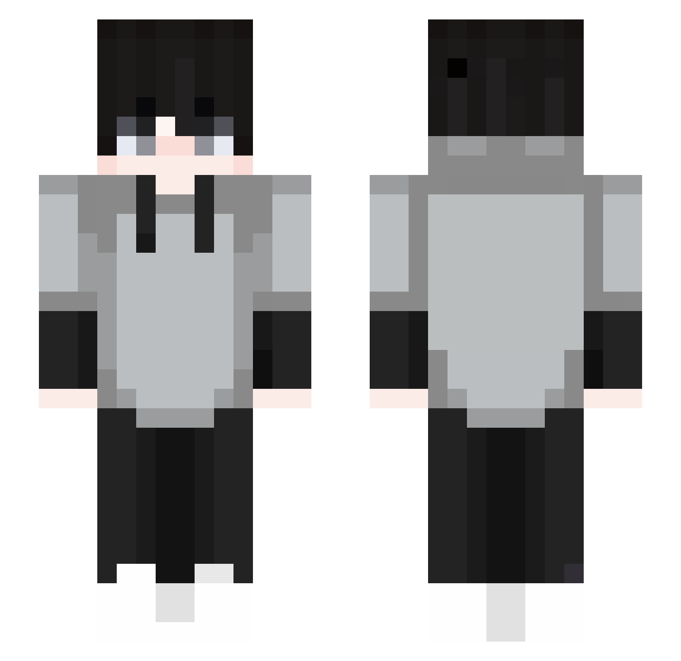 Smik_17 Minecraft skin, front and back view