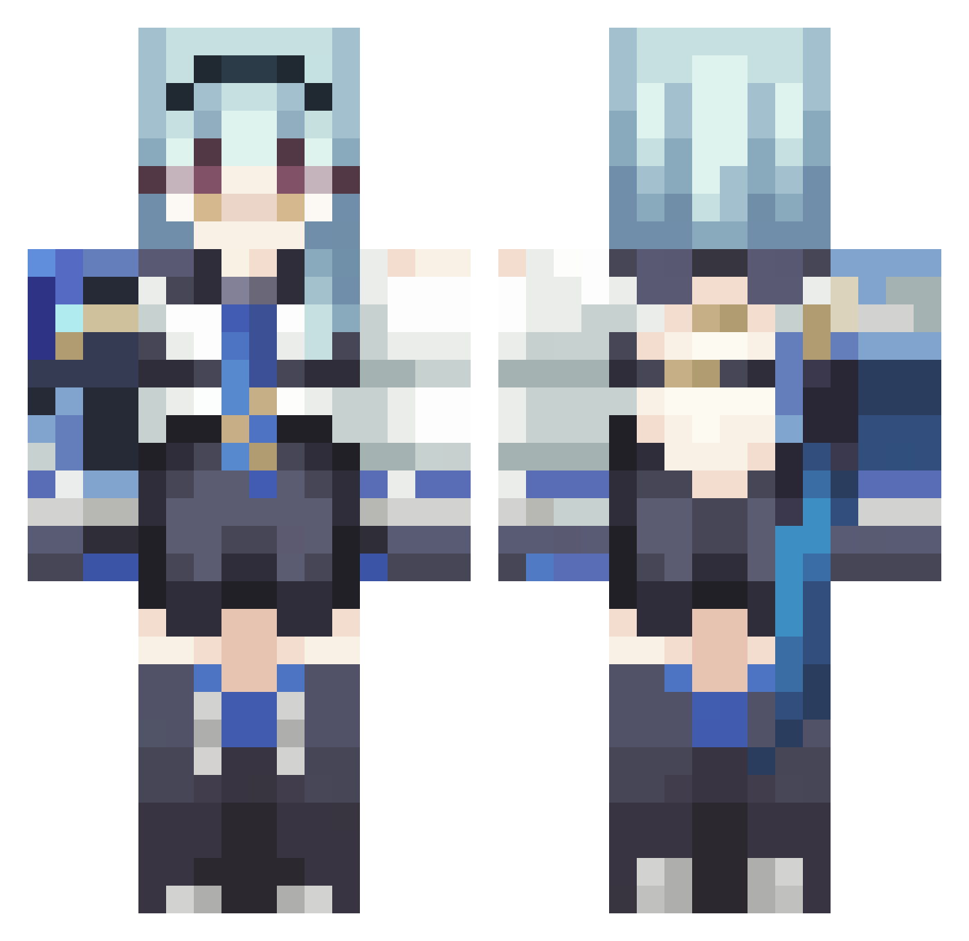 galaxyspawn912 Minecraft skin, front and back view