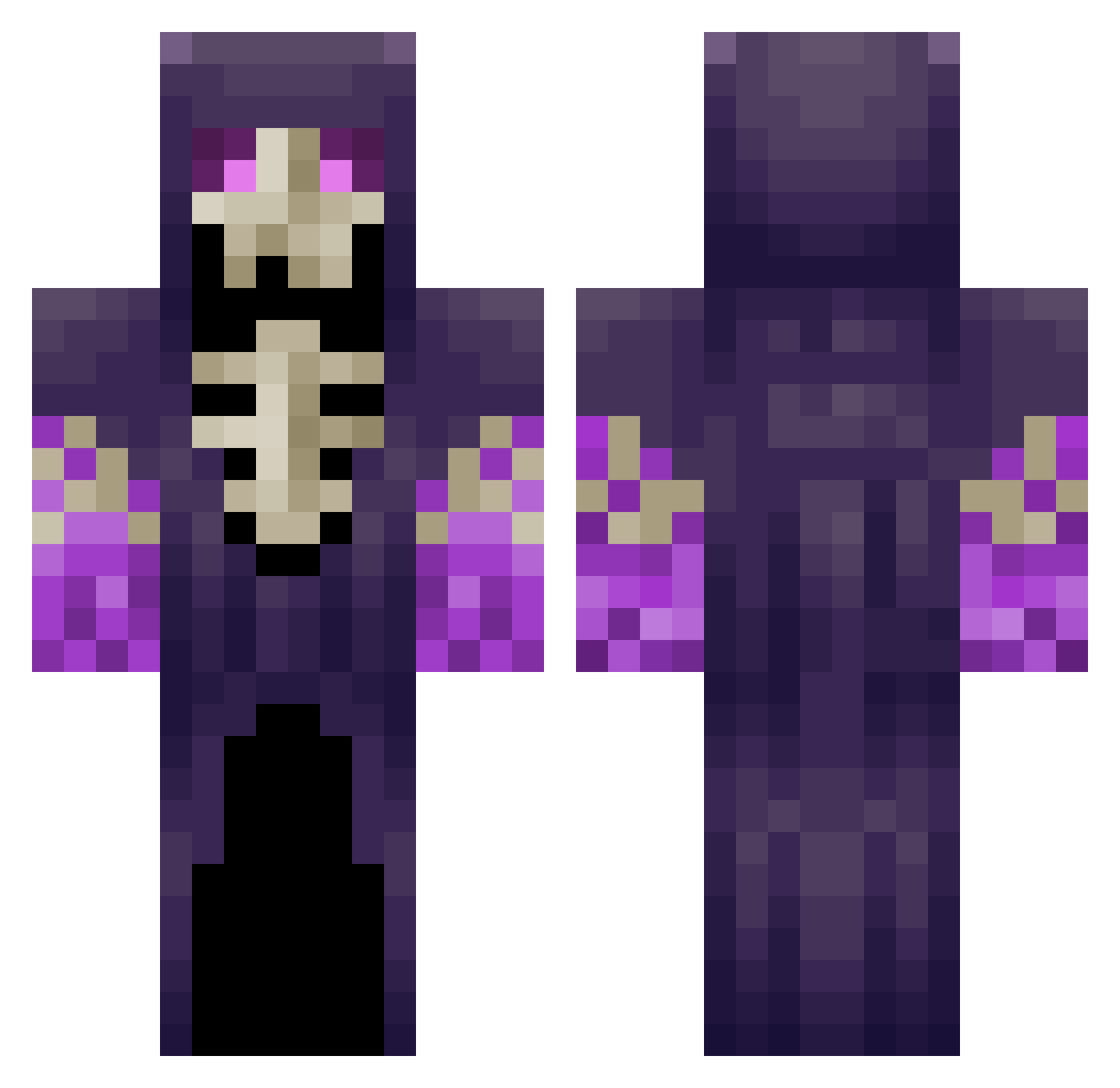Riccardo_24 Minecraft skin, front and back view