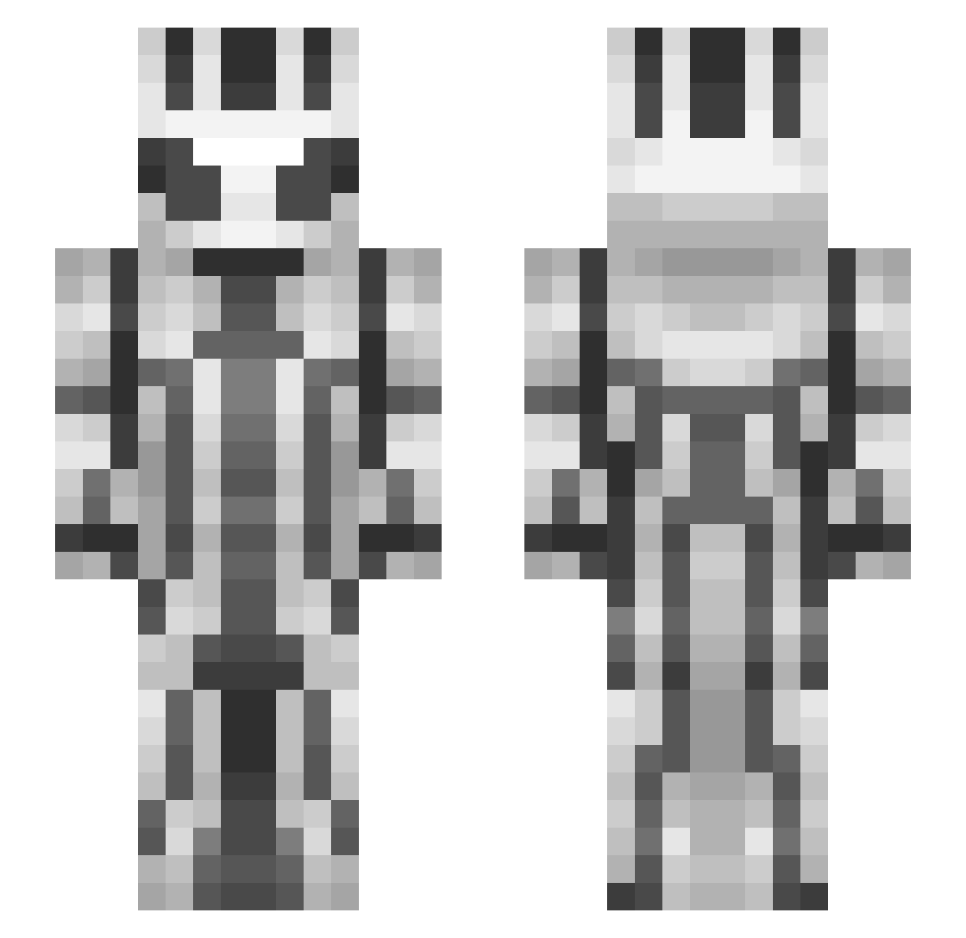 MichaelPlayz2 Minecraft skin, front and back view