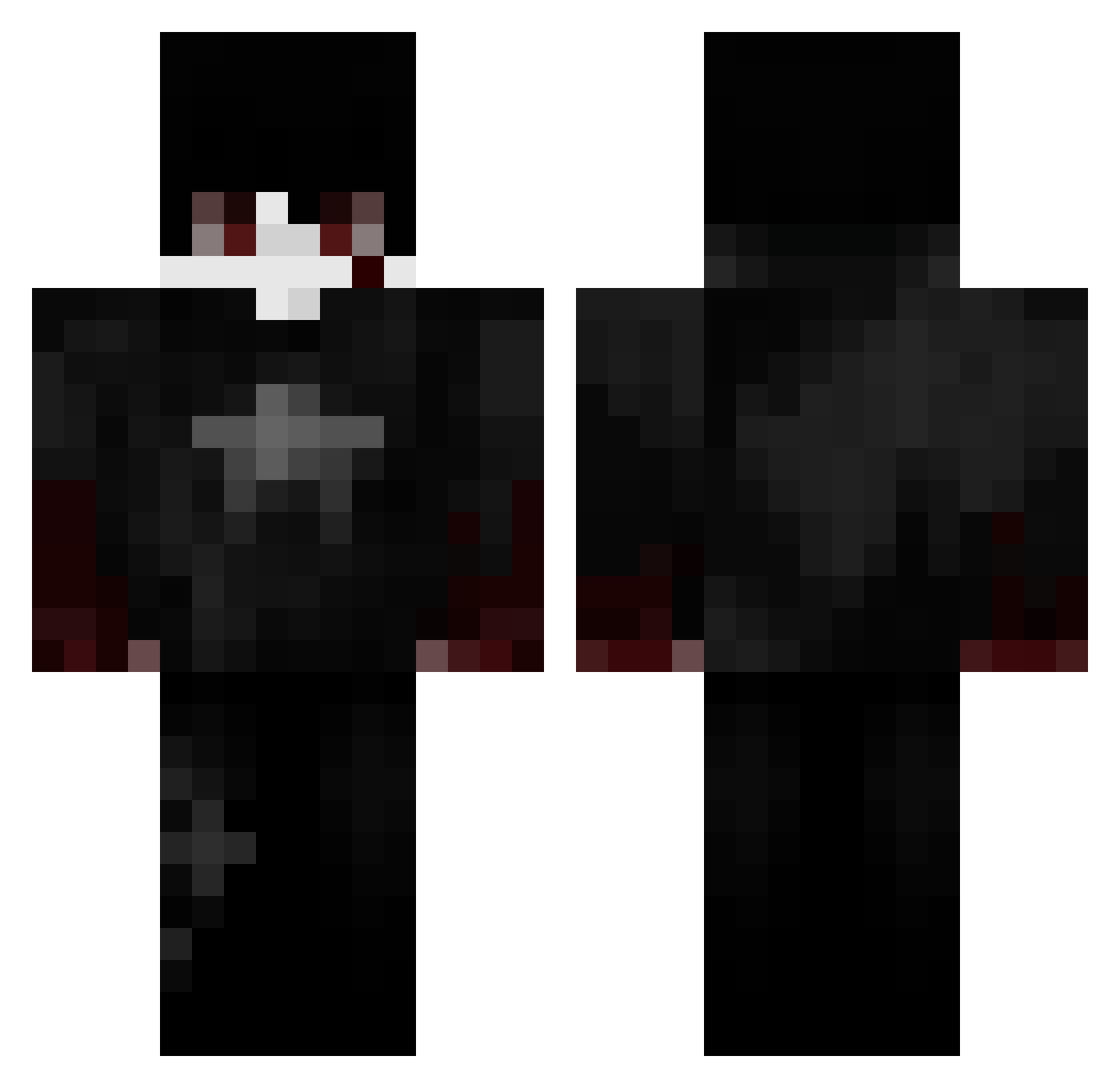 EverlastingBunny Minecraft skin, front and back view