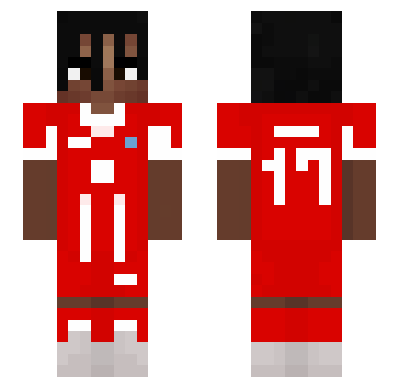 Olise17_ Minecraft skin, front and back view