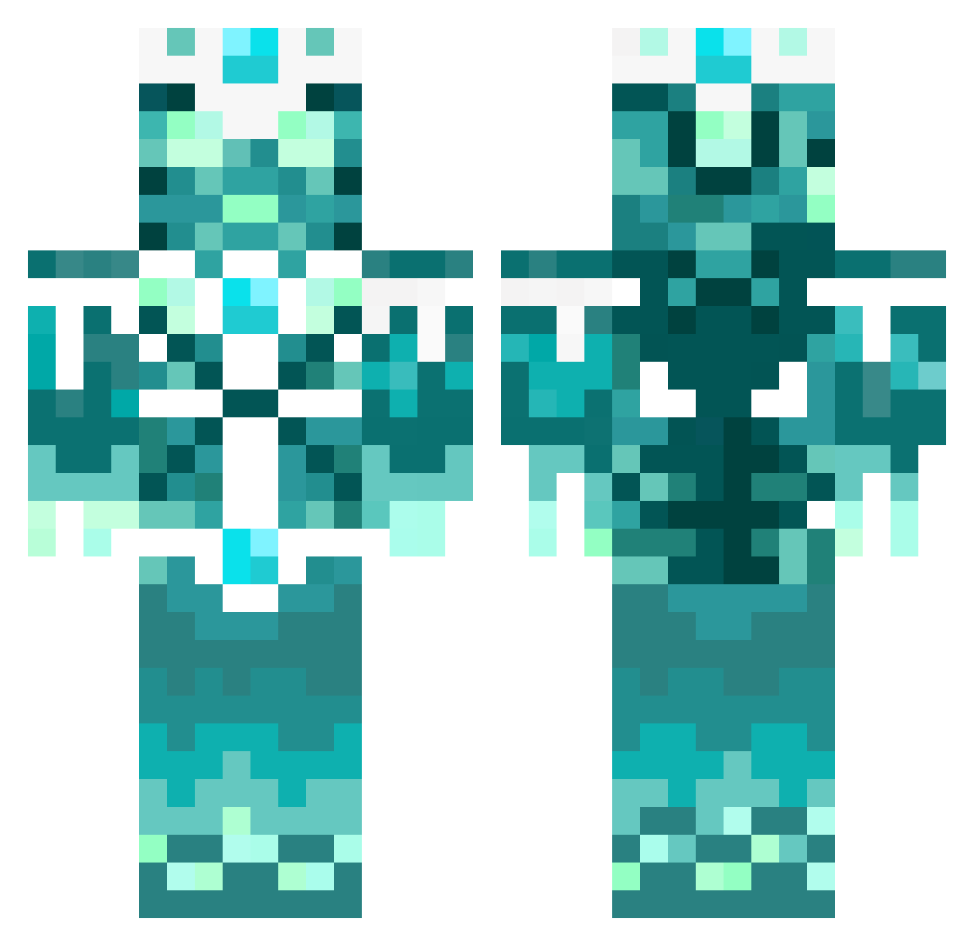 silverlink07 Minecraft skin, front and back view
