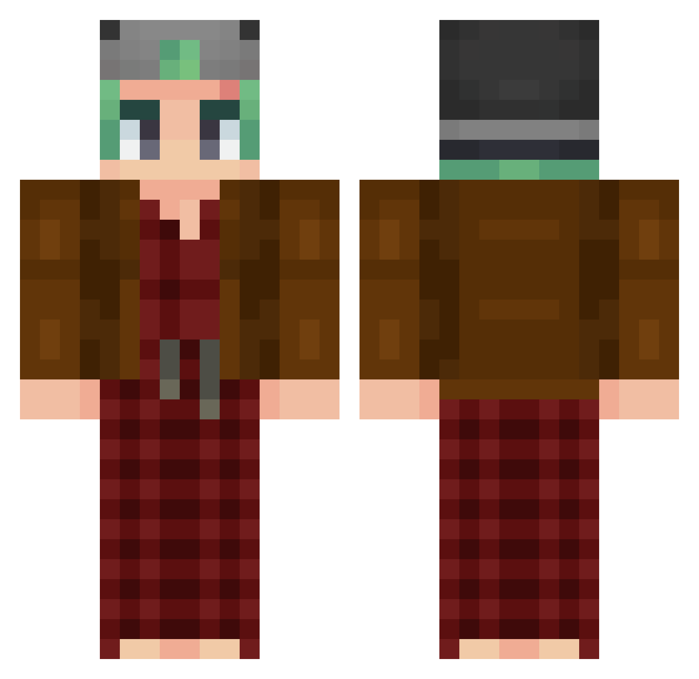 9678 Minecraft skin, front and back view