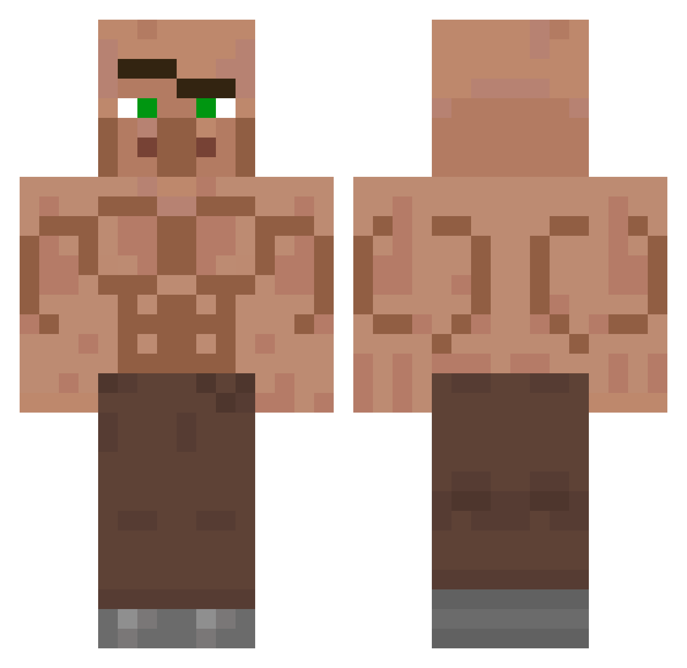 ZIDAHDA87 Minecraft skin, front and back view