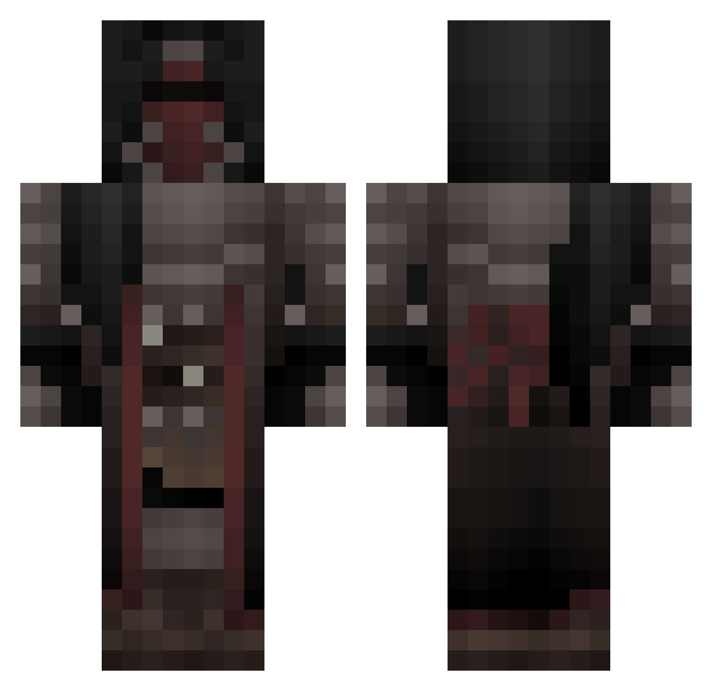 AnArizonaRangr Minecraft skin, front and back view