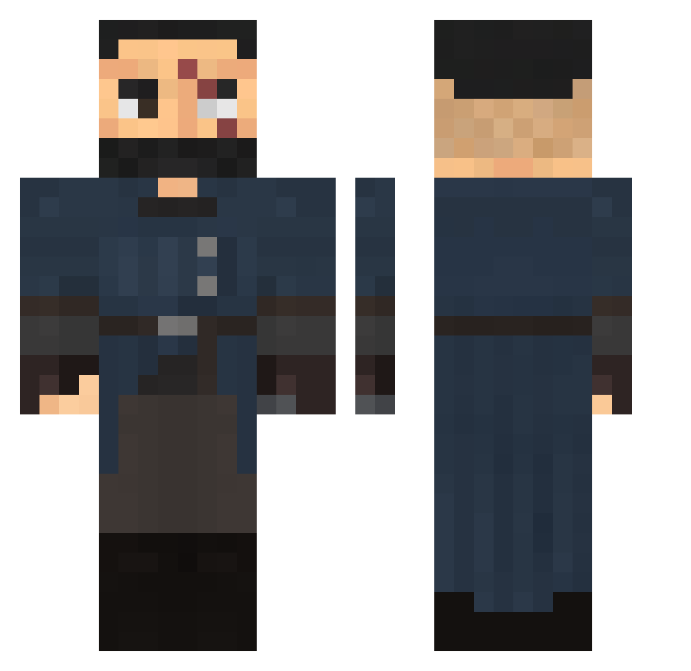 maNathanieldlo Minecraft skin, front and back view