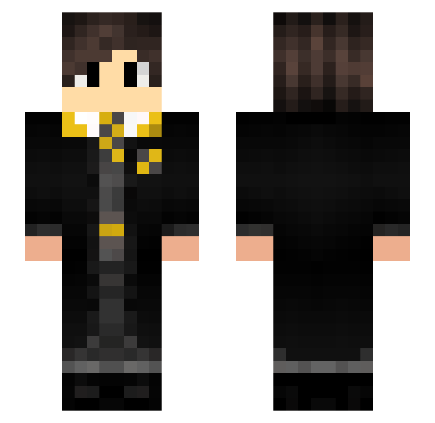 thehammer18 Minecraft skin, front and back view
