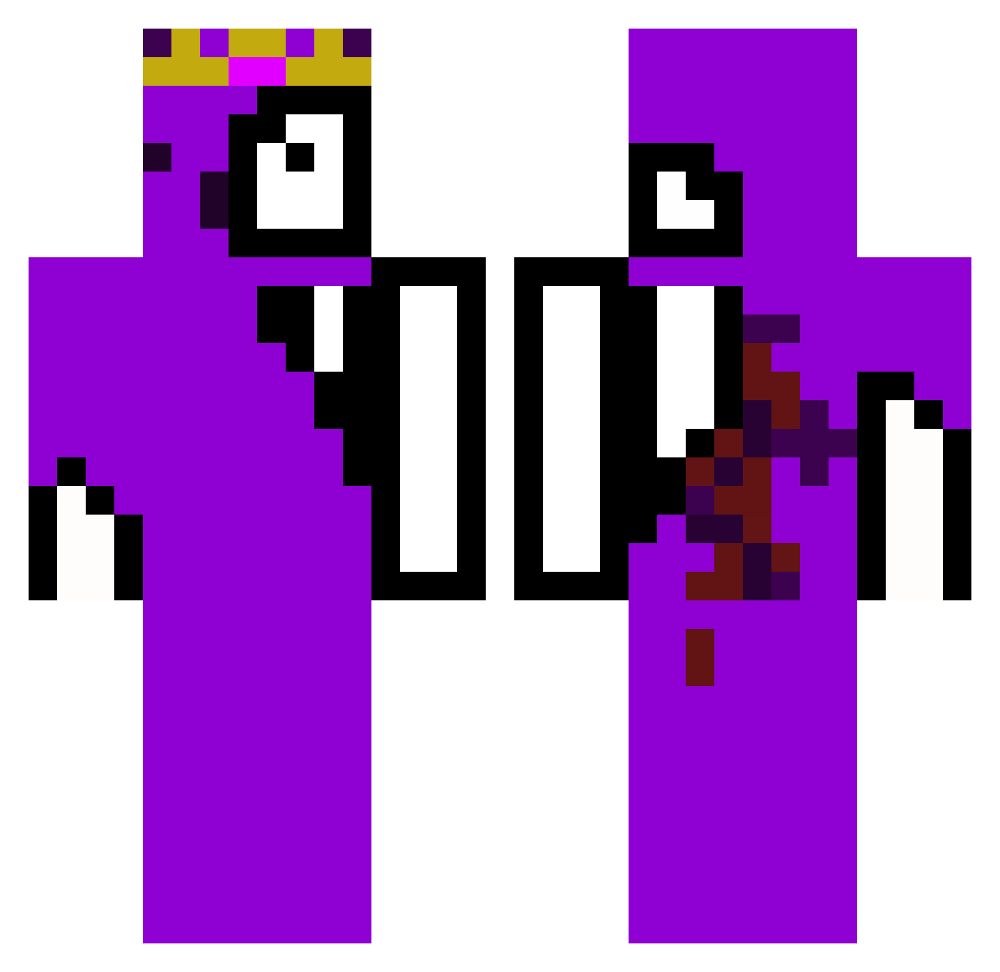 laczek148 Minecraft skin, front and back view