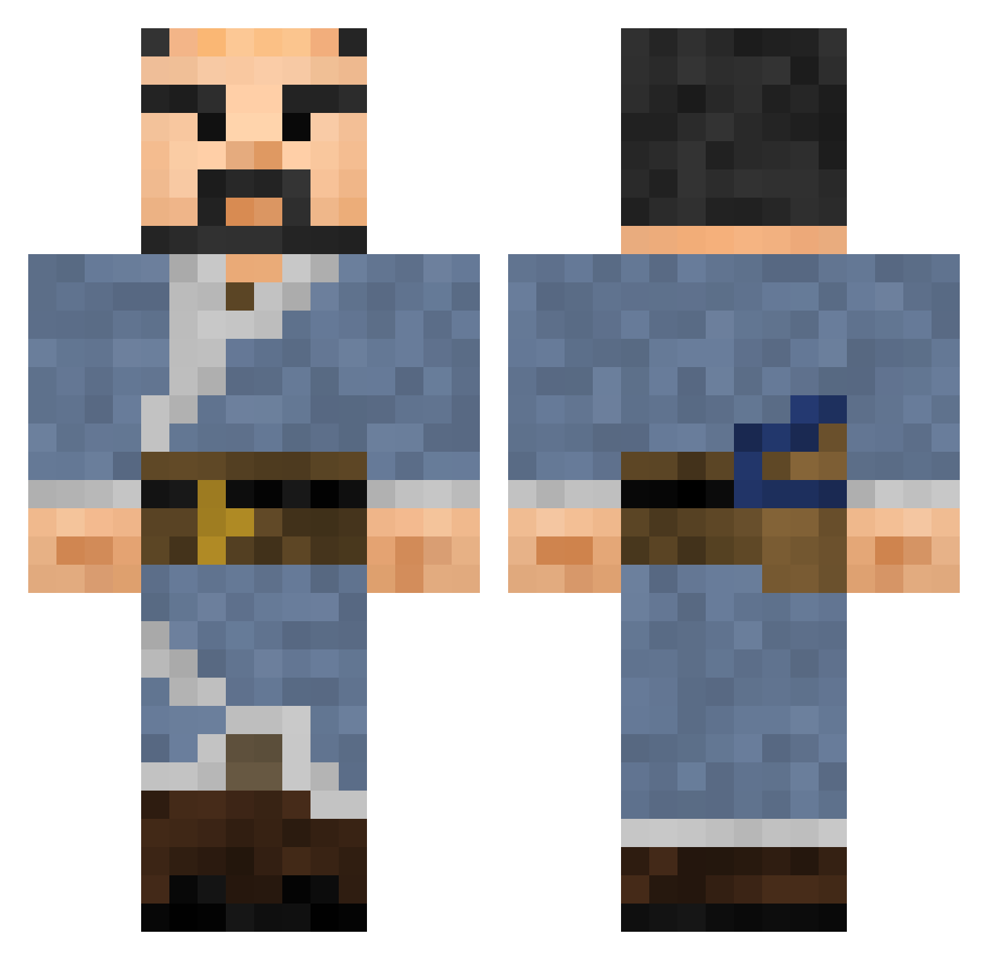 Someone_Foolish Minecraft skin, front and back view