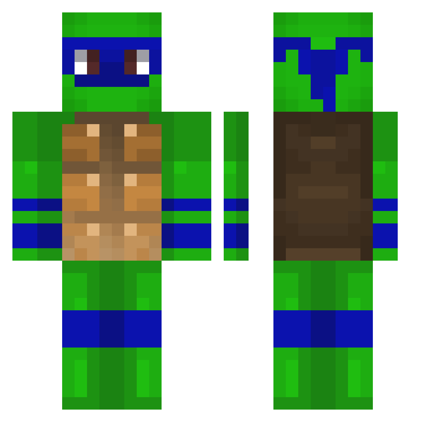 Torreke_92 Minecraft skin, front and back view