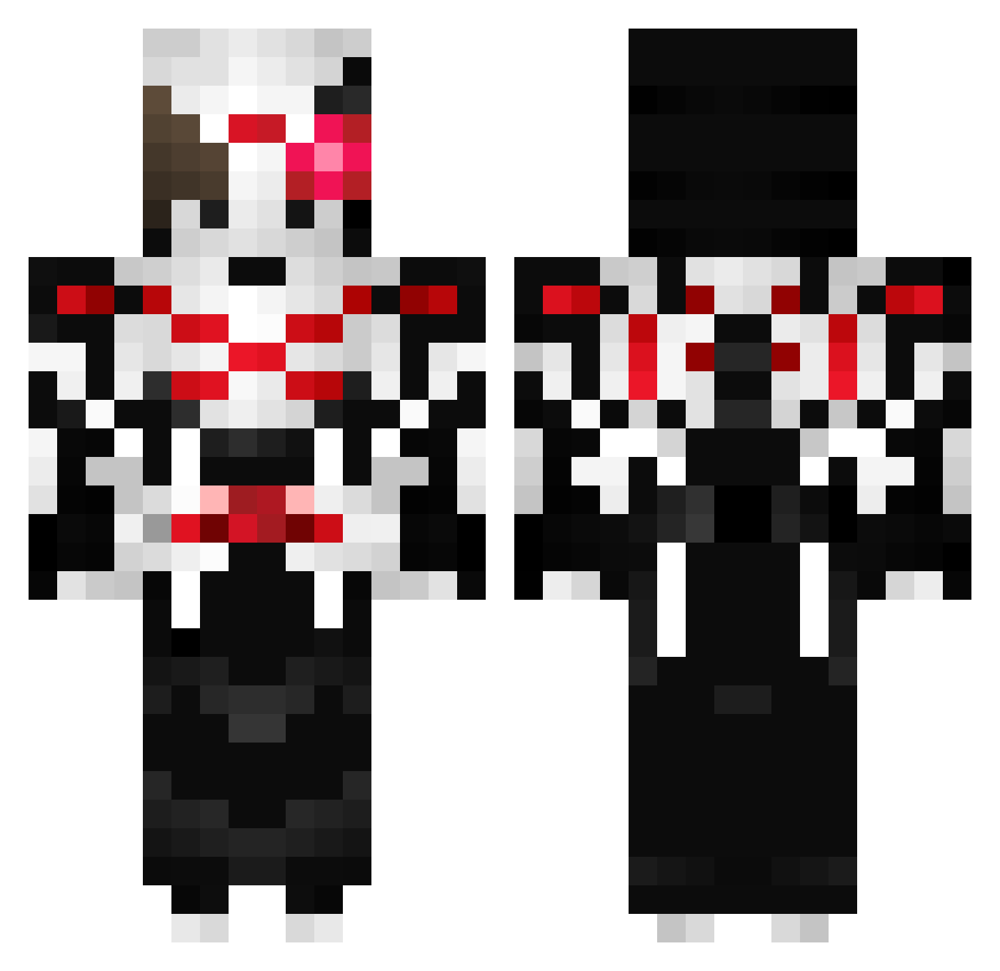 monyarm1 Minecraft skin, front and back view