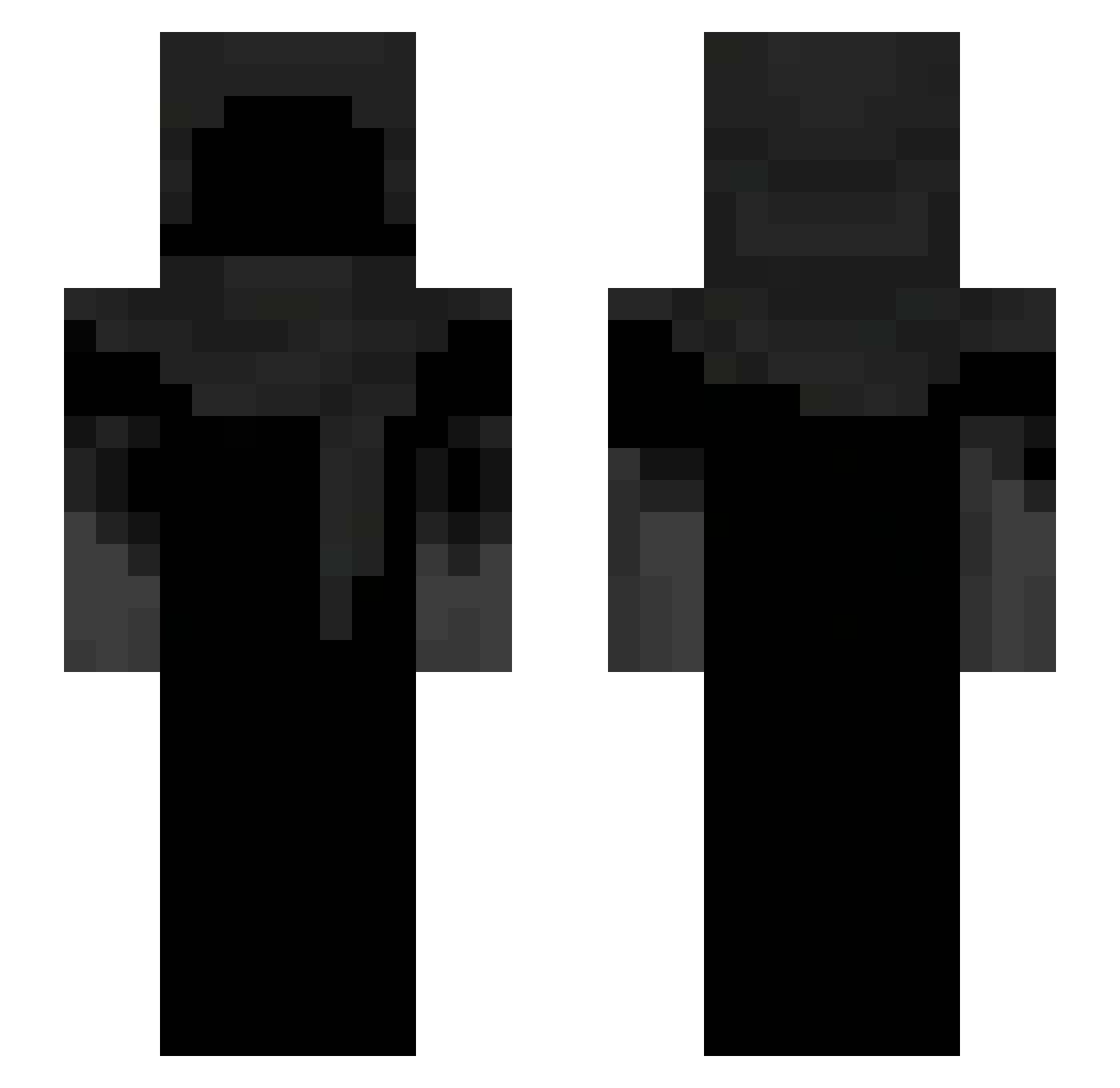 XMAS777 Minecraft skin, front and back view