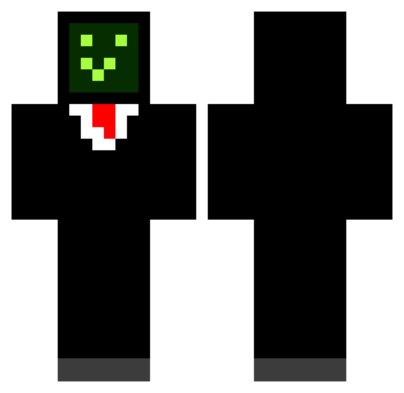 Mars501073 Minecraft skin, front and back view
