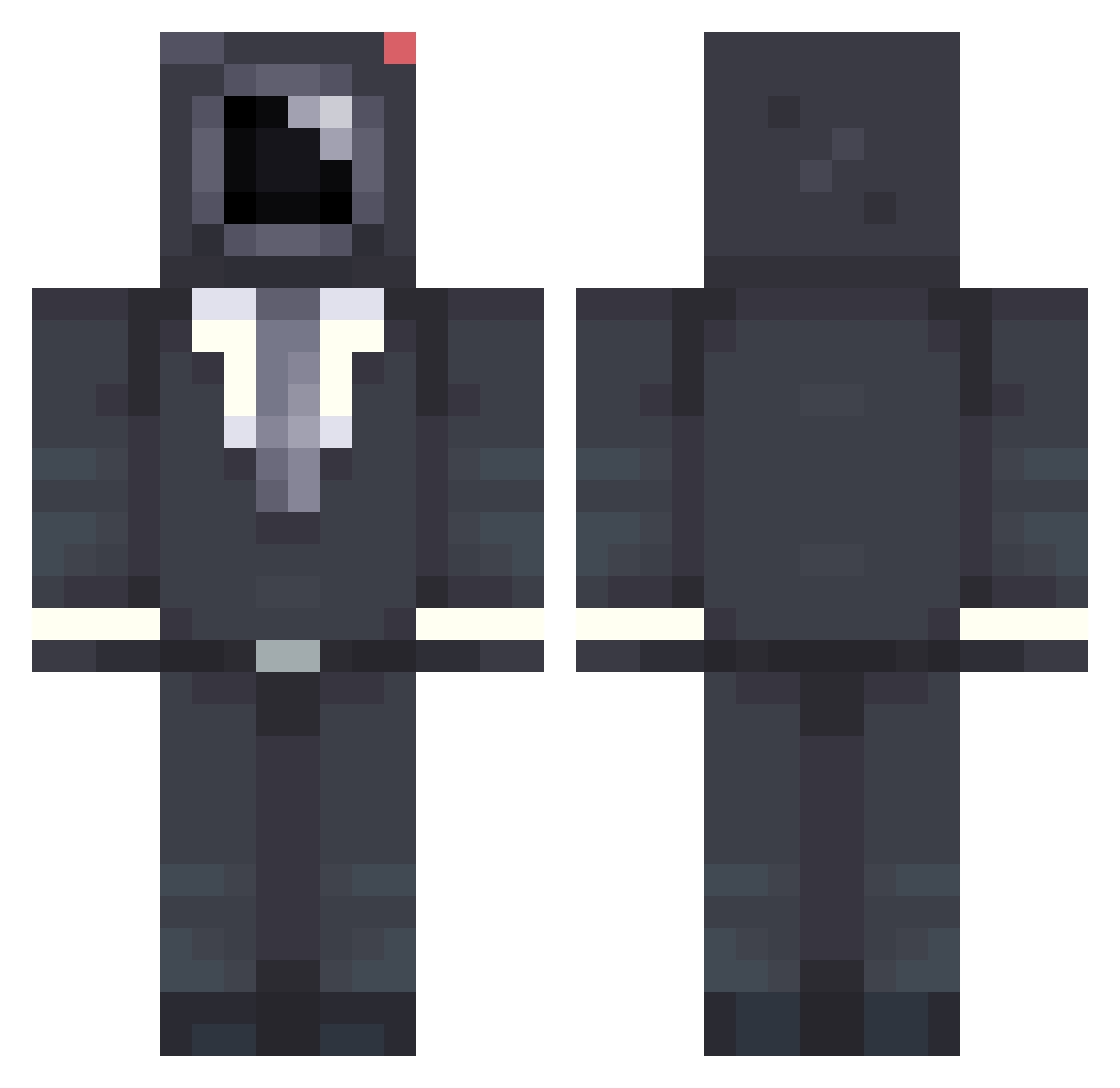 Nibbles41 Minecraft skin, front and back view