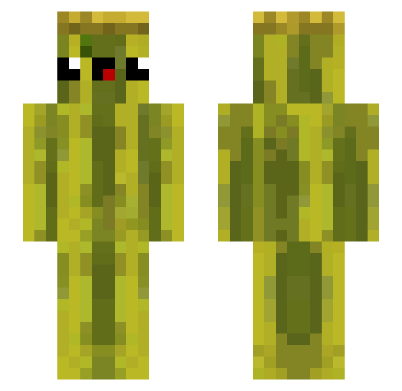 kated123 Minecraft skin, front and back view