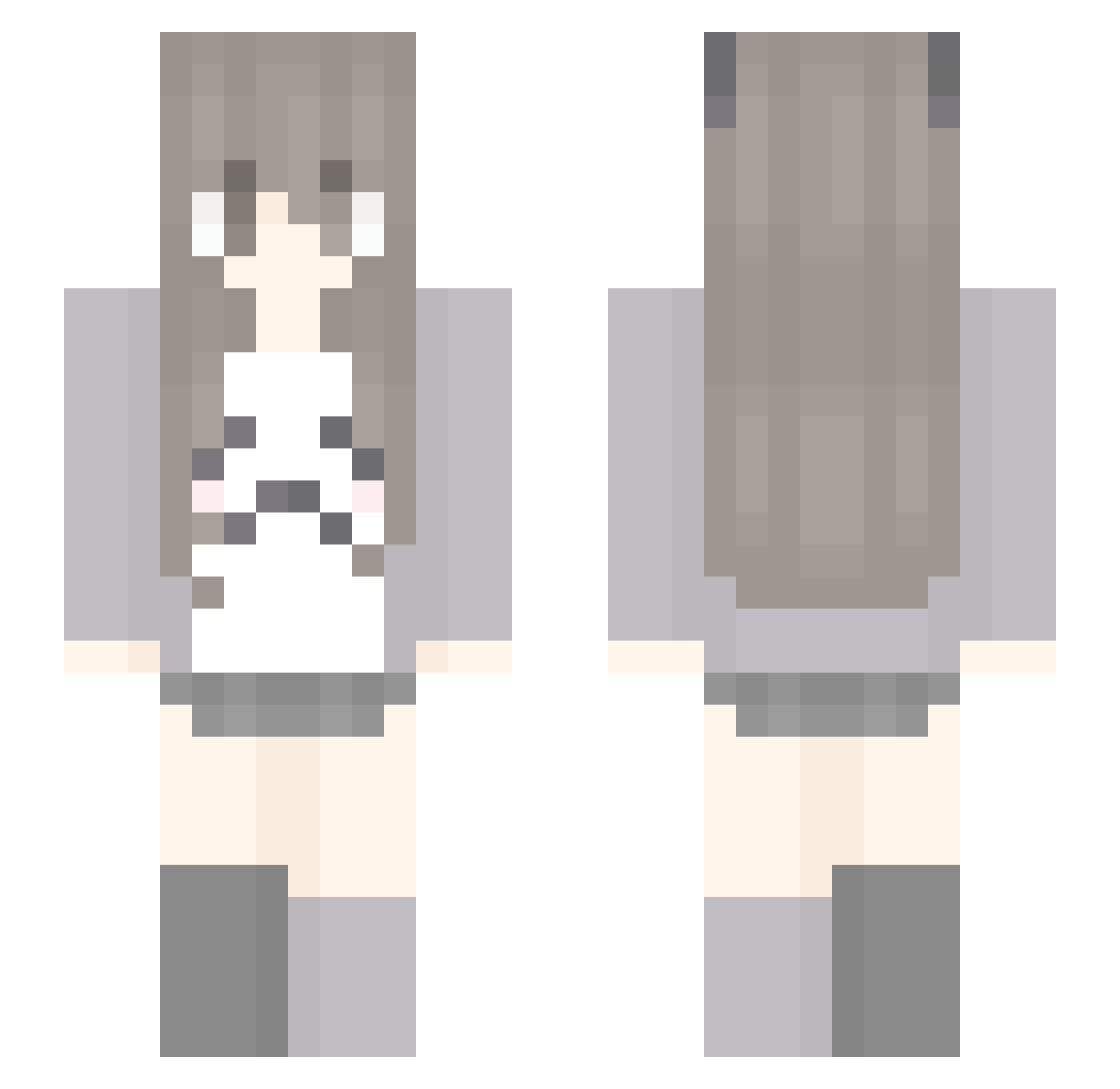 lolwat643 Minecraft skin, front and back view