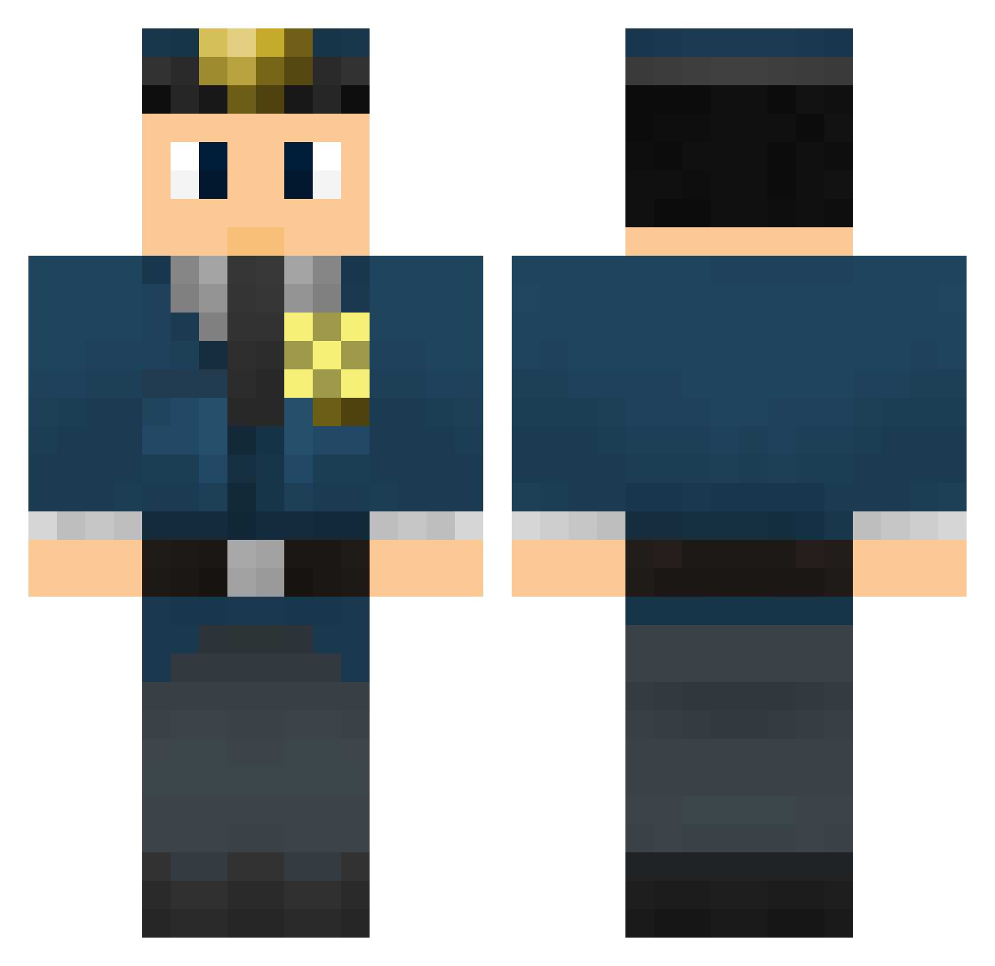 callethegoat Minecraft skin, front and back view