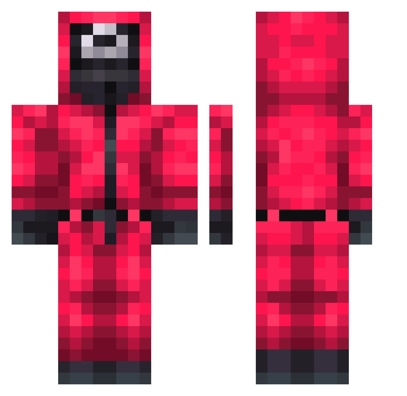 ImYourDad31 Minecraft skin, front and back view