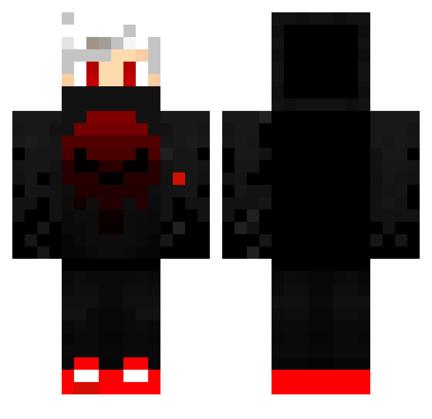 TFrosT_ Minecraft skin, front and back view