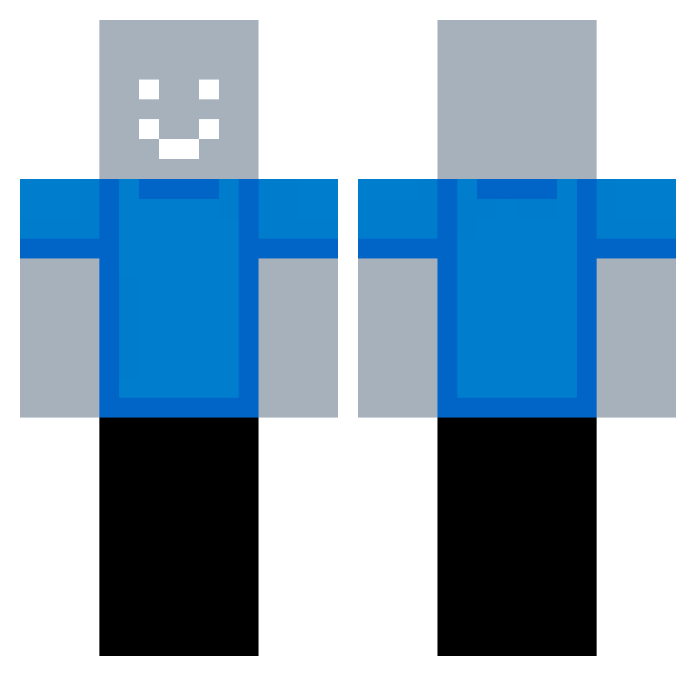 chrssyrizzy Minecraft skin, front and back view