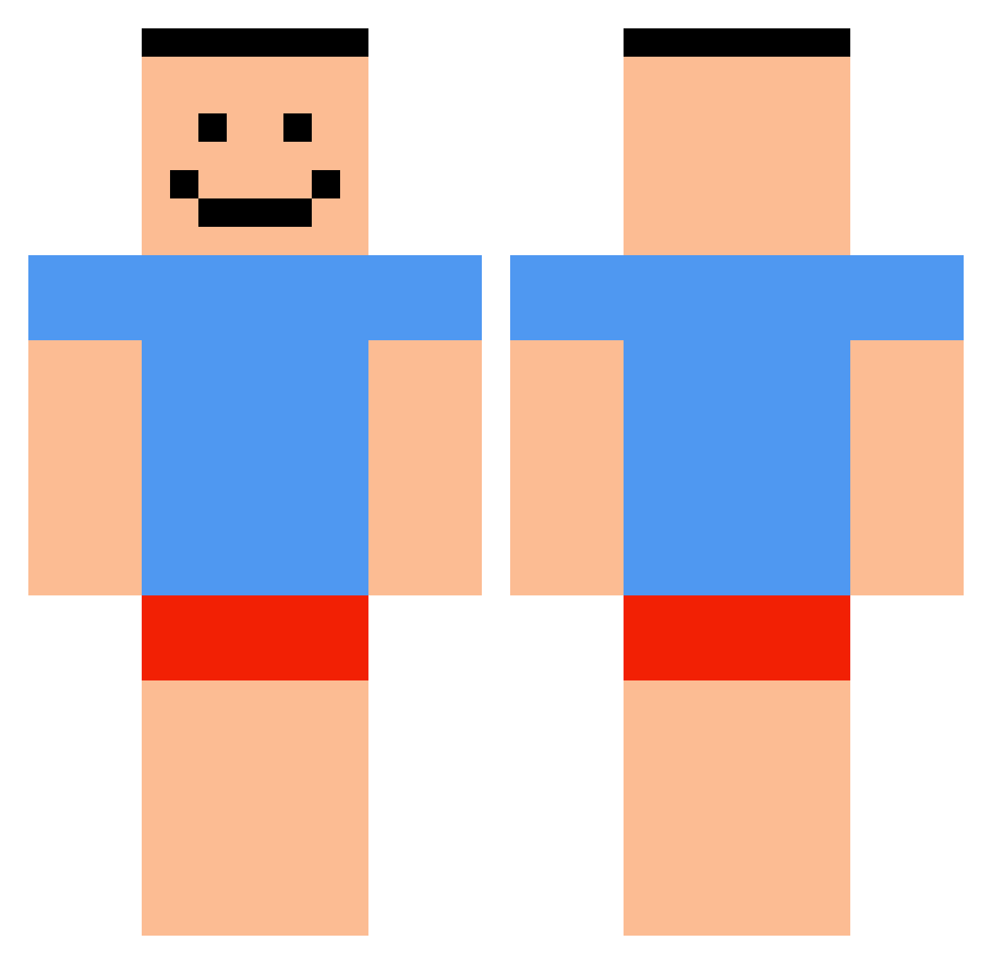 TheKairi78_ Minecraft skin, front and back view