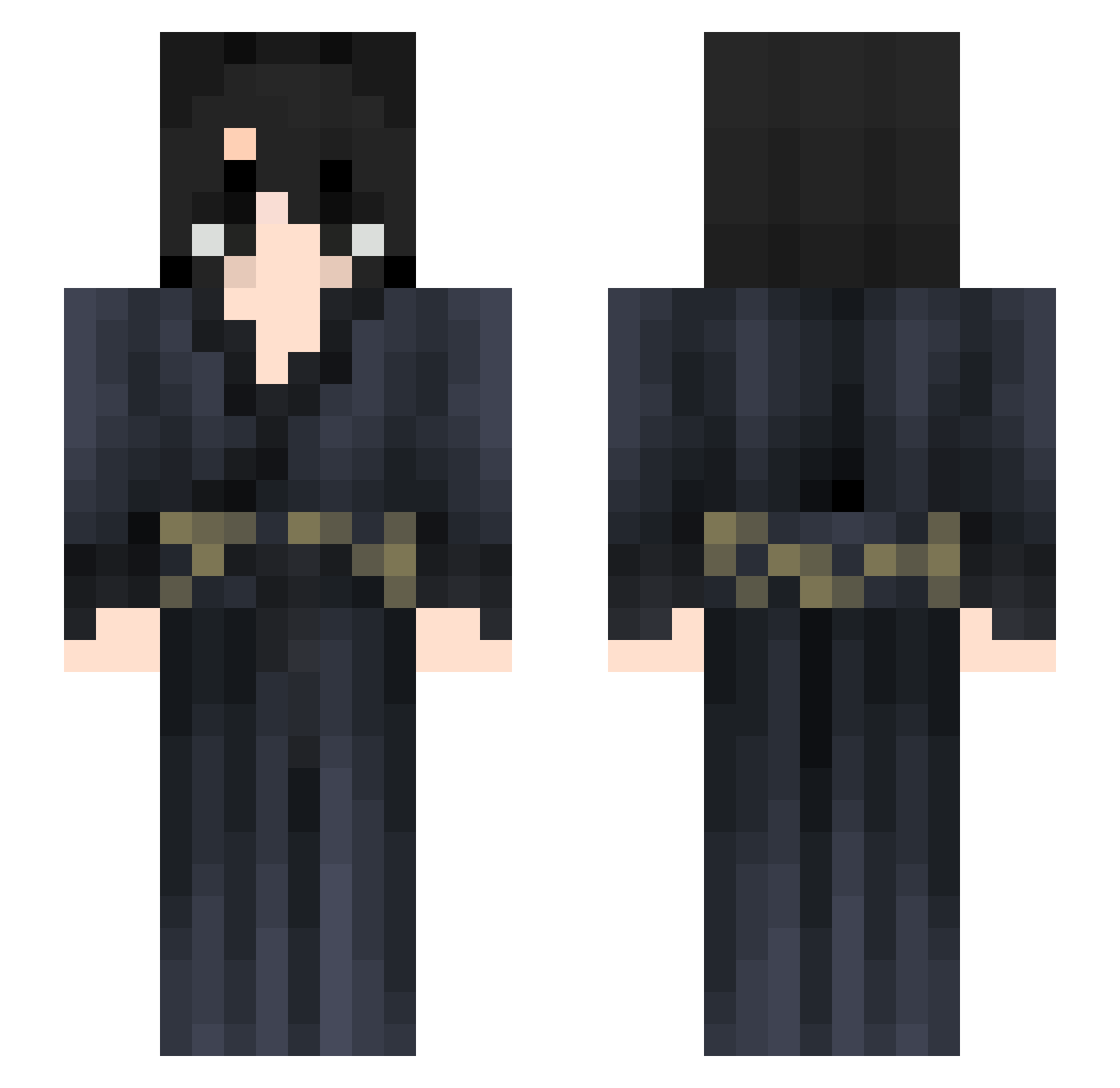 Chris Minecraft skin, front and back view