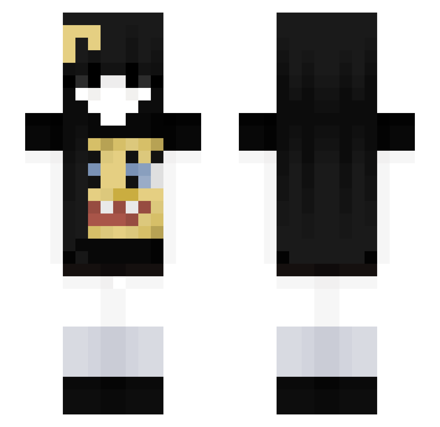 MiniiiPekka Minecraft skin, front and back view