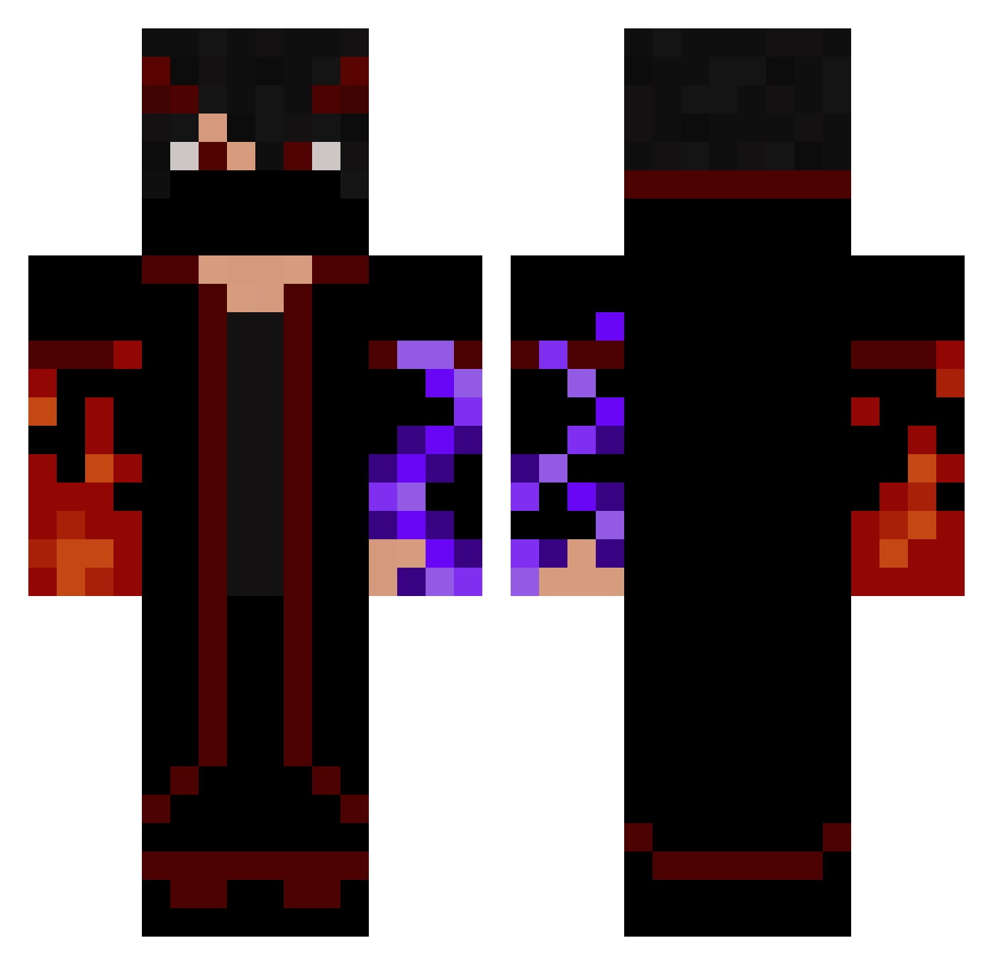 Rodrigo0805_ Minecraft skin, front and back view