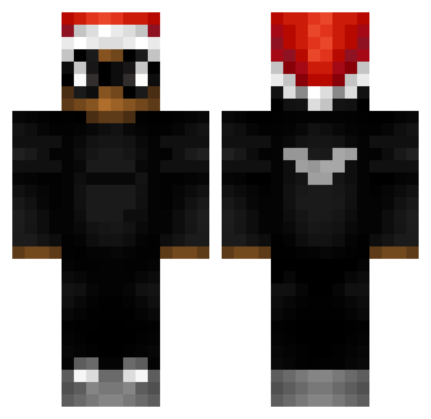 StepChildren Minecraft skin, front and back view