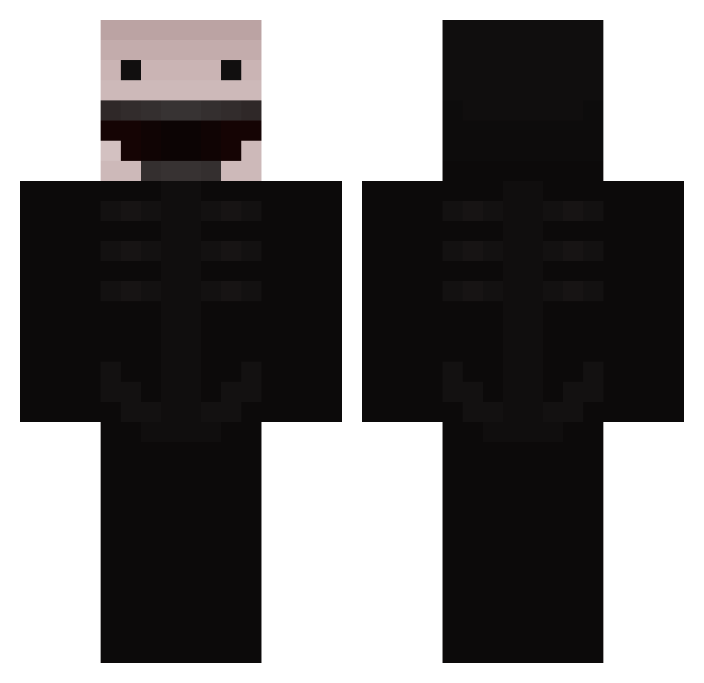 Reaper_youri Minecraft skin, front and back view