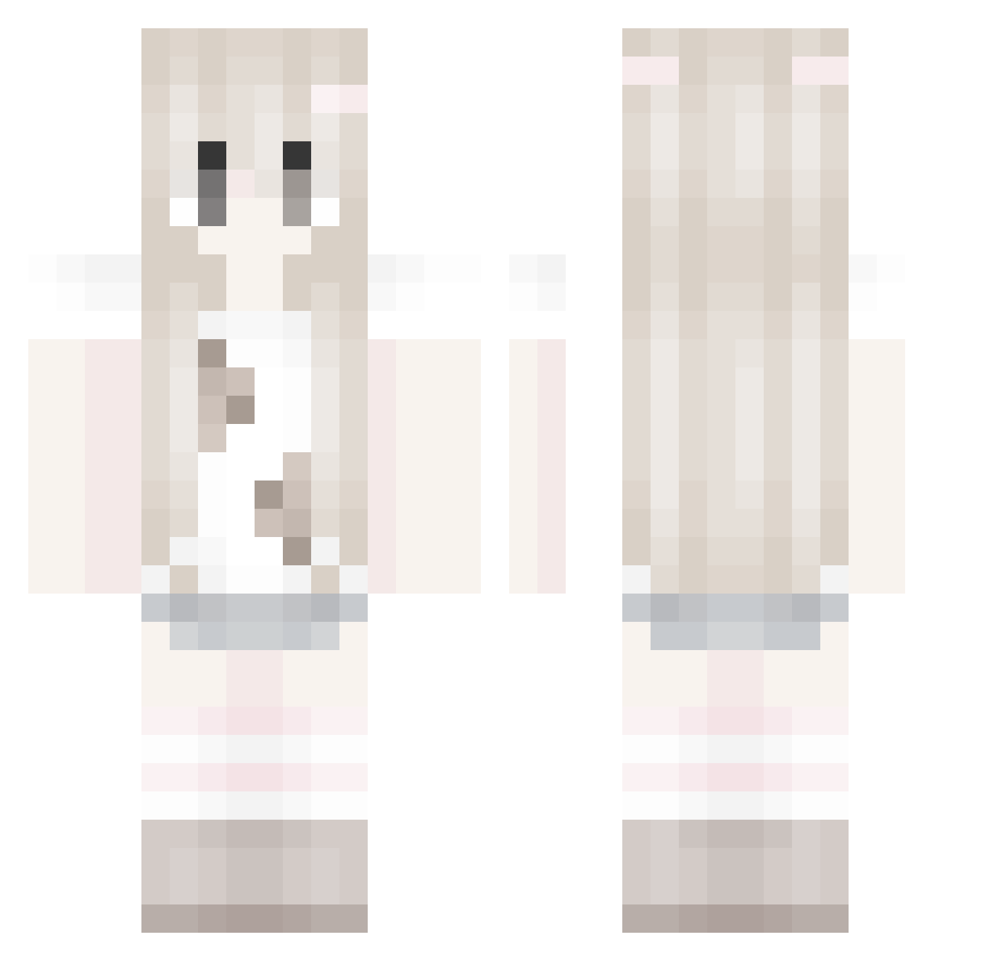 Lil_Pnad Minecraft skin, front and back view