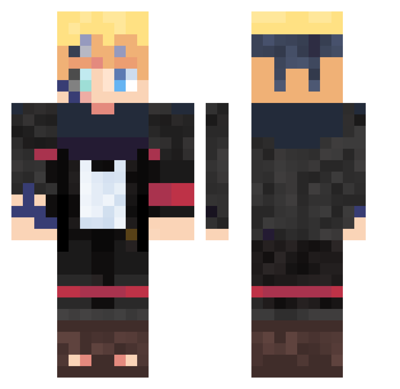 DataSh00ter84 Minecraft skin, front and back view