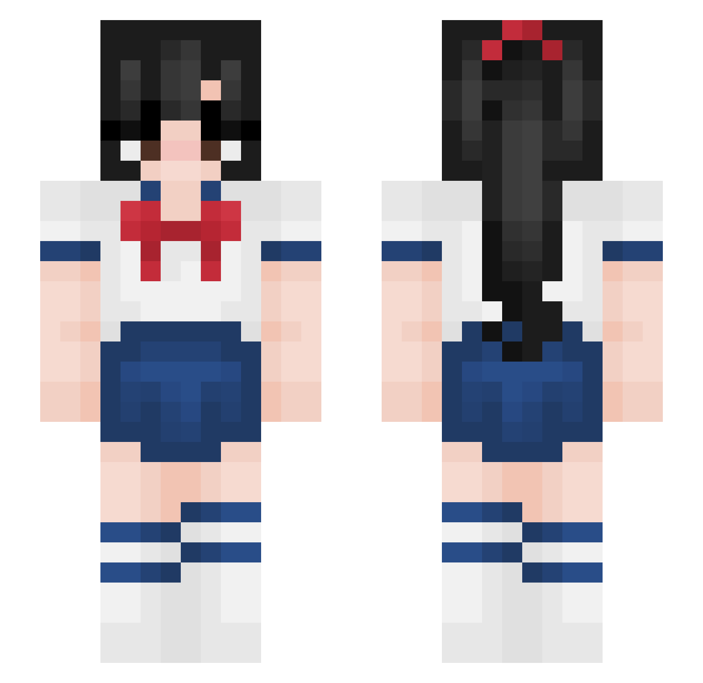 Rerwn Minecraft skin, front and back view