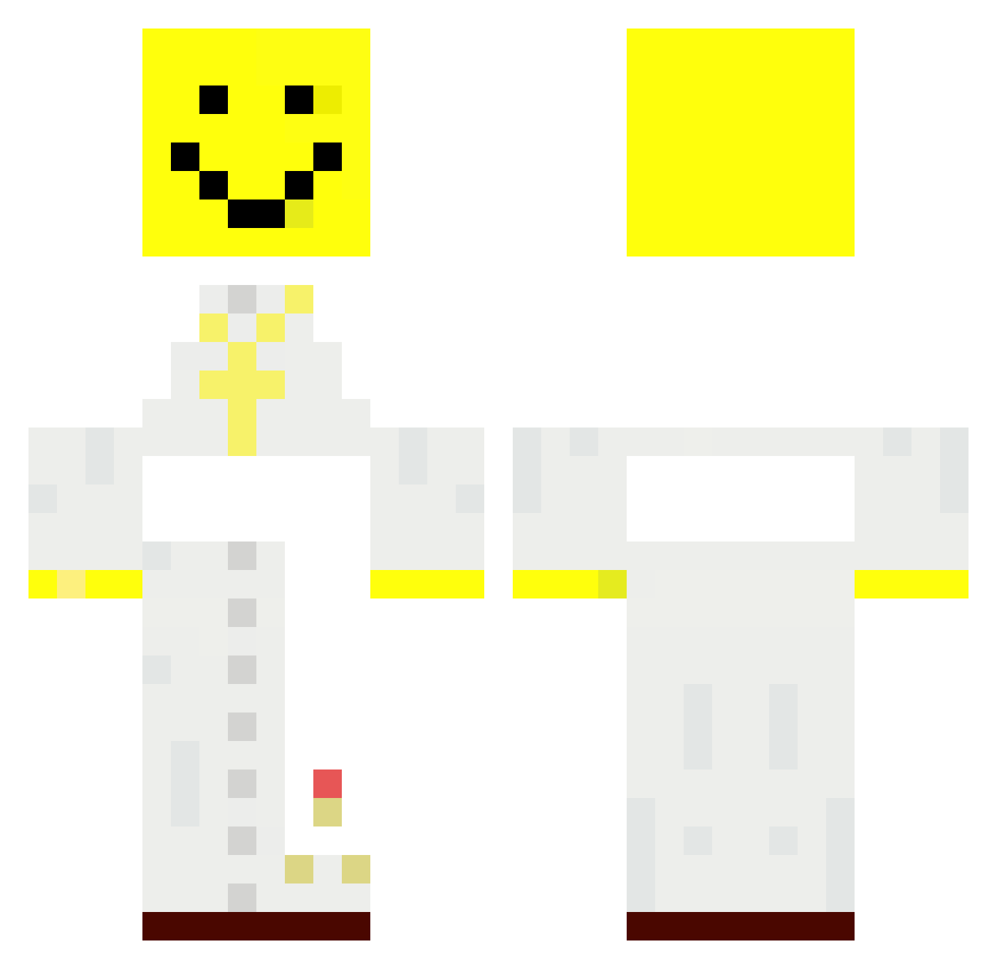 PapiezPolak2 Minecraft skin, front and back view