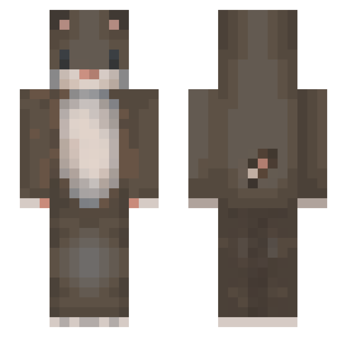 ijaymilo Minecraft skin, front and back view