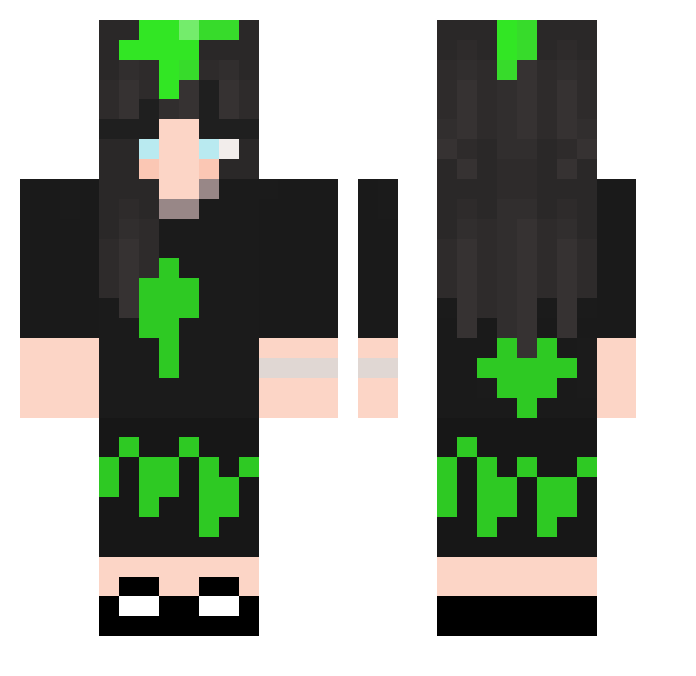 aSindragosa_ Minecraft skin, front and back view