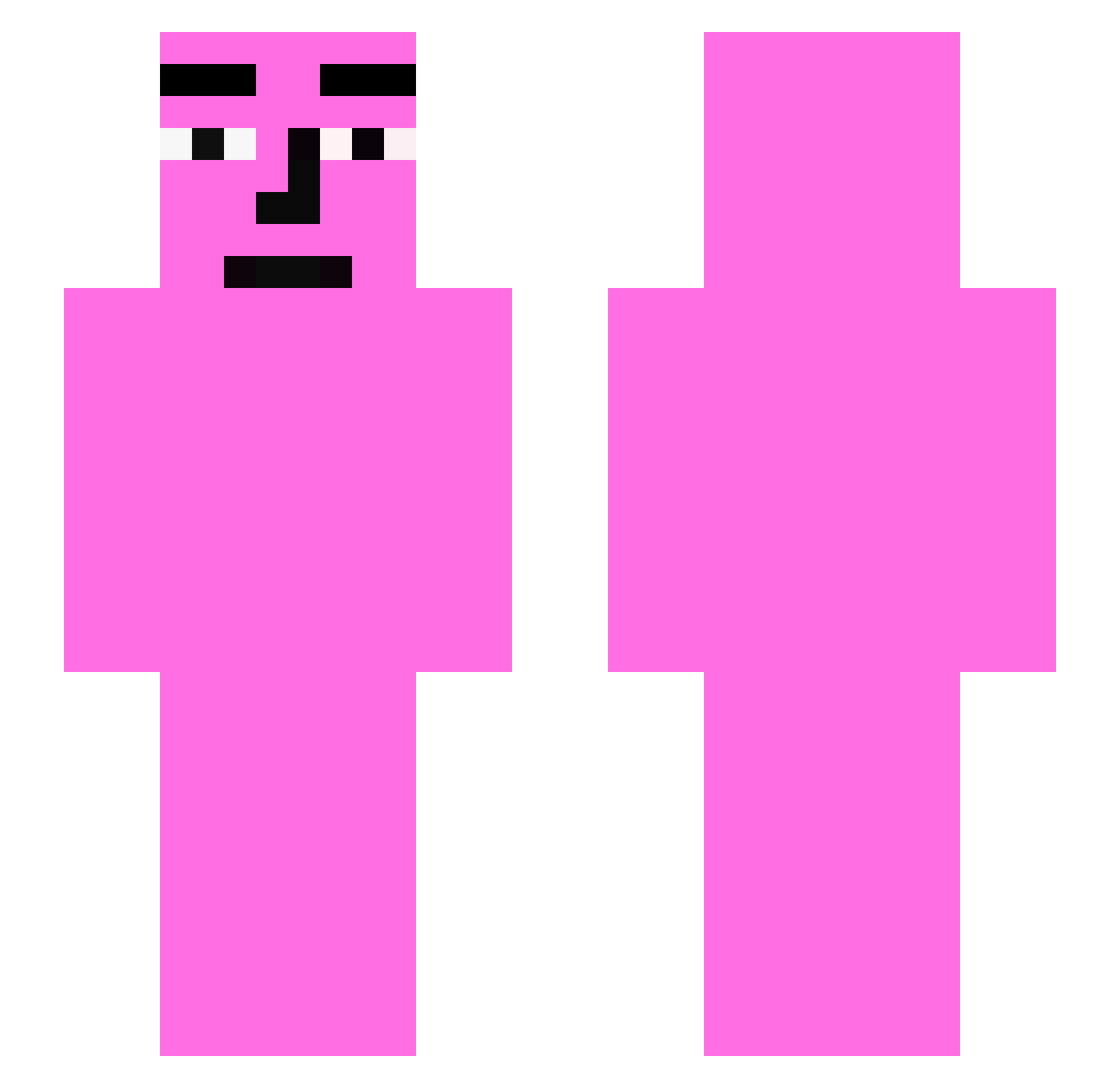 Txiv Minecraft skin, front and back view