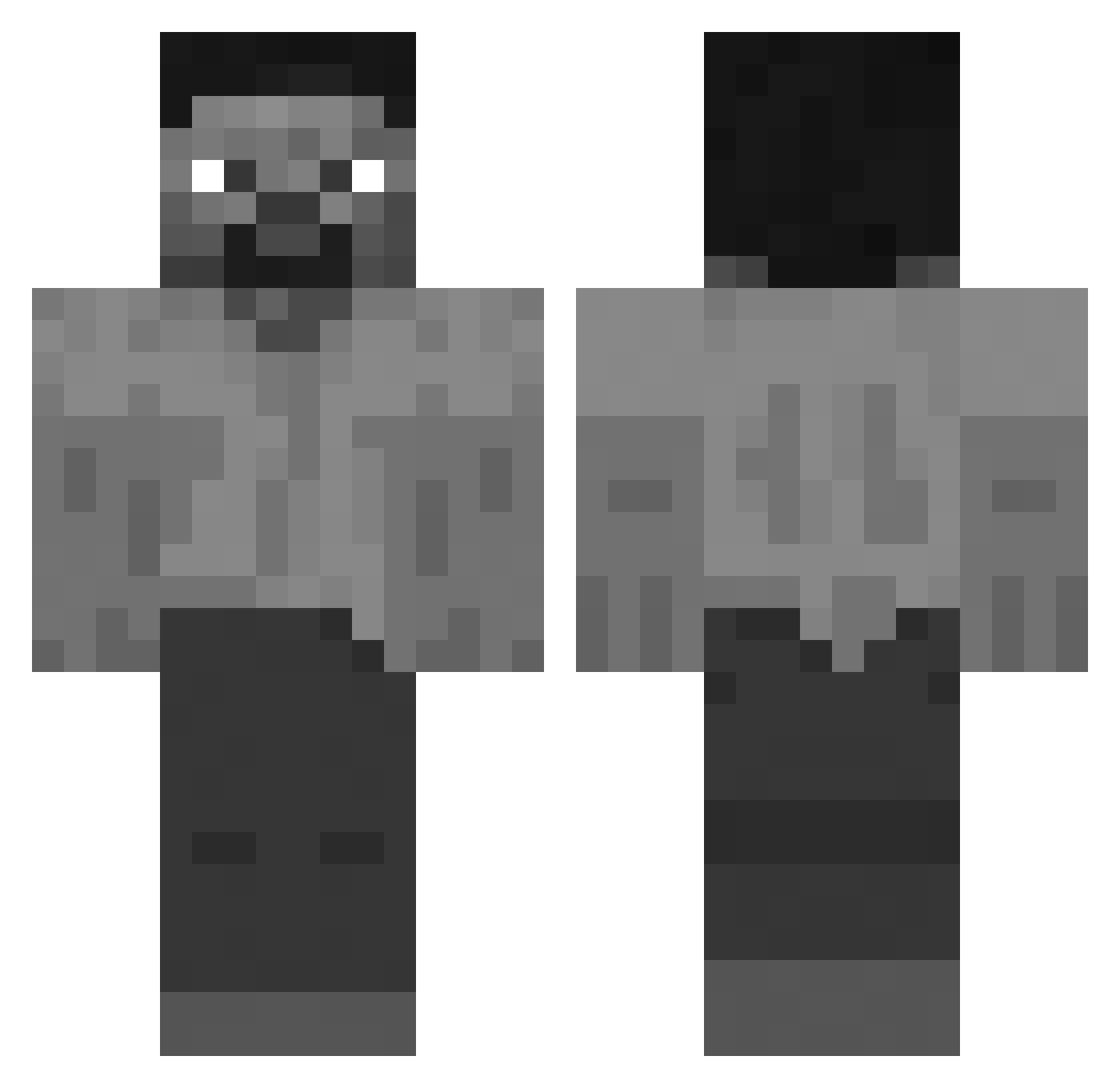 DayTouch Minecraft skin, front and back view