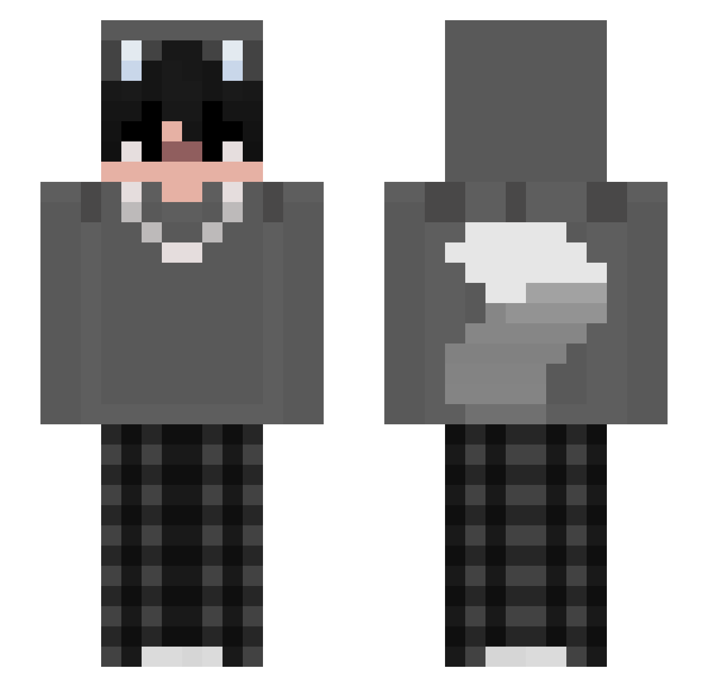 DABUDIAZ Minecraft skin, front and back view