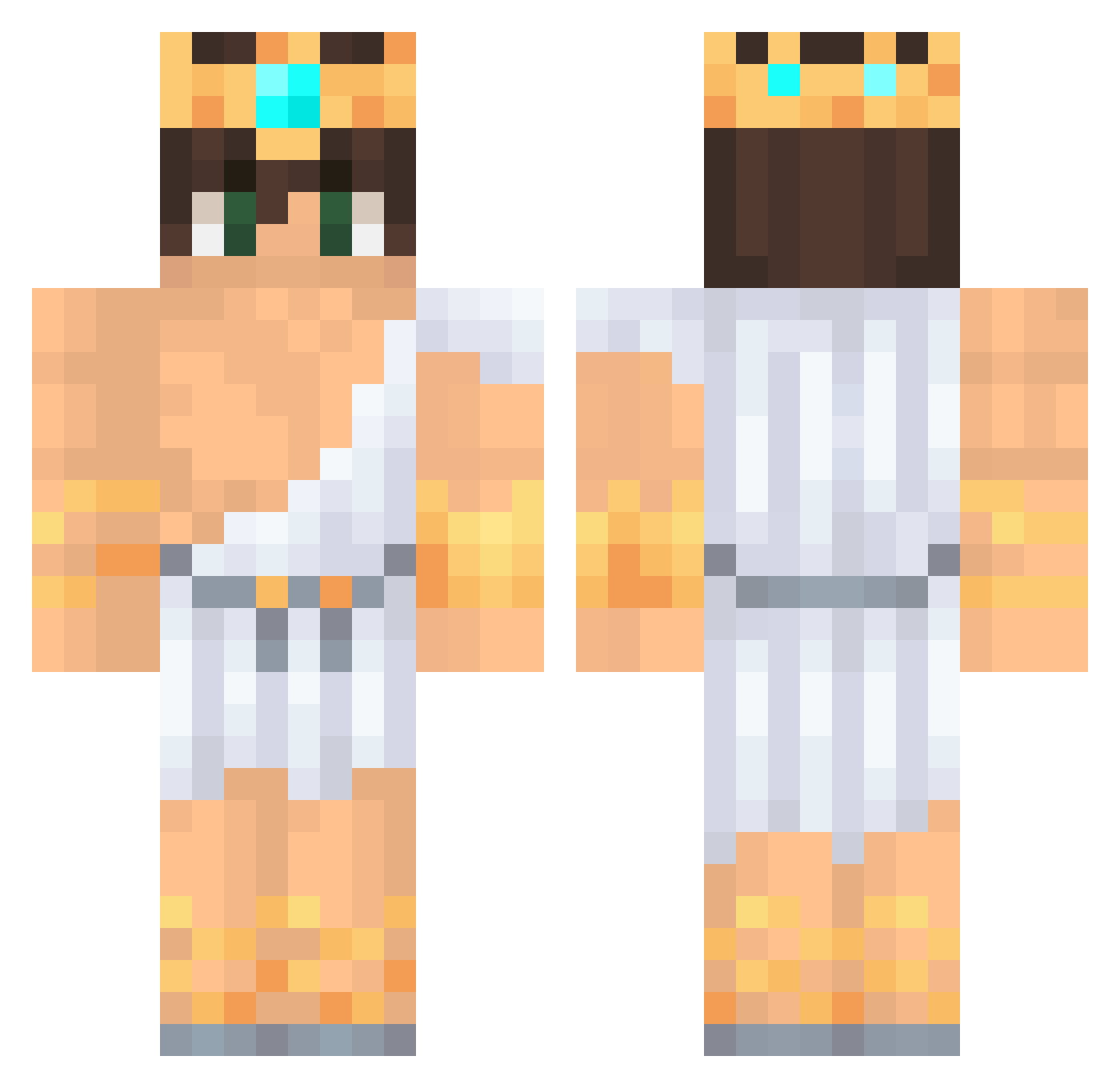 _MYSK_ Minecraft skin, front and back view