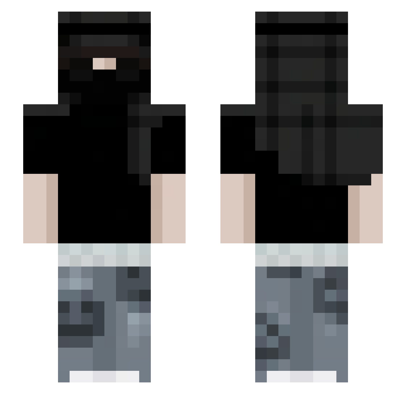 Farcikk_ Minecraft skin, front and back view