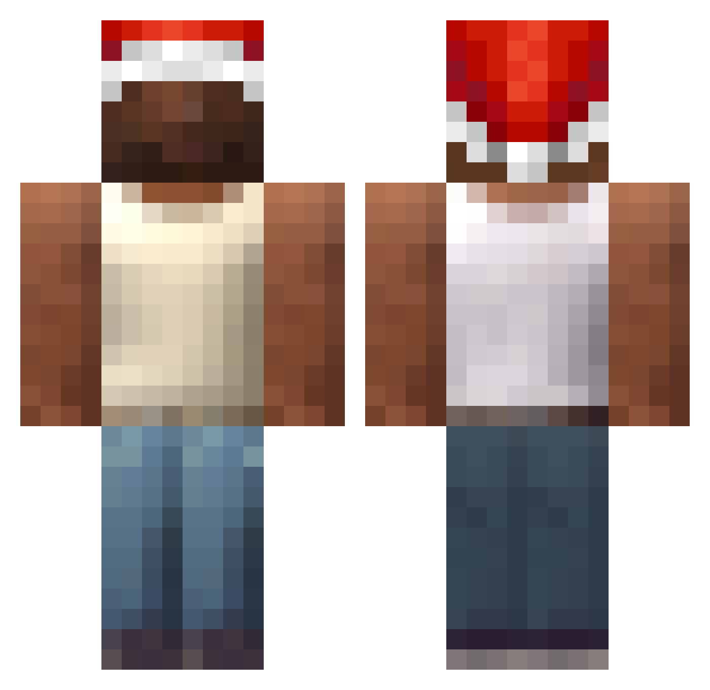 WattzzaBraaa Minecraft skin, front and back view