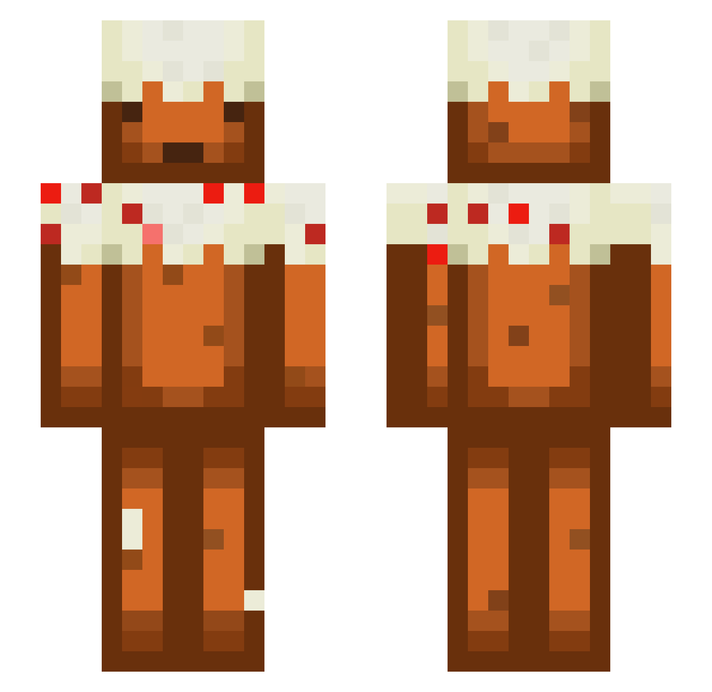 FeinerKuchen Minecraft skin, front and back view