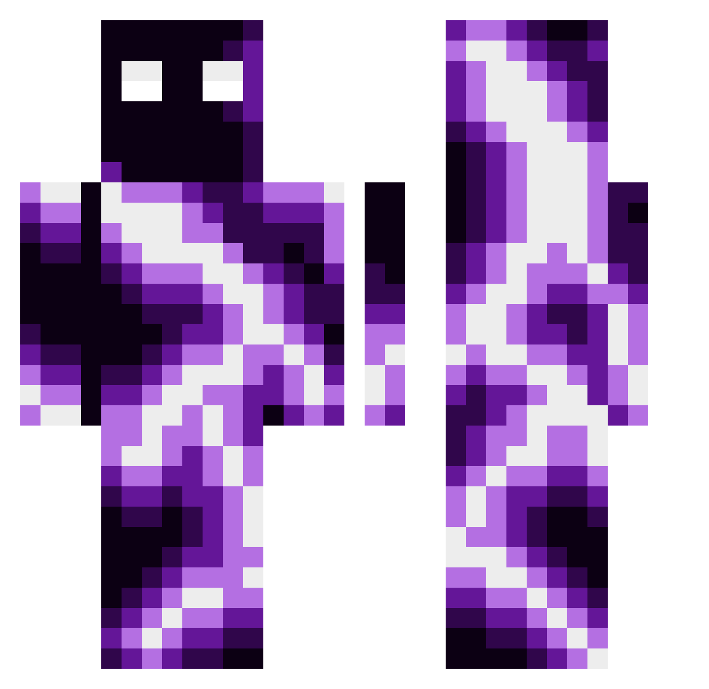 DSG87 Minecraft skin, front and back view