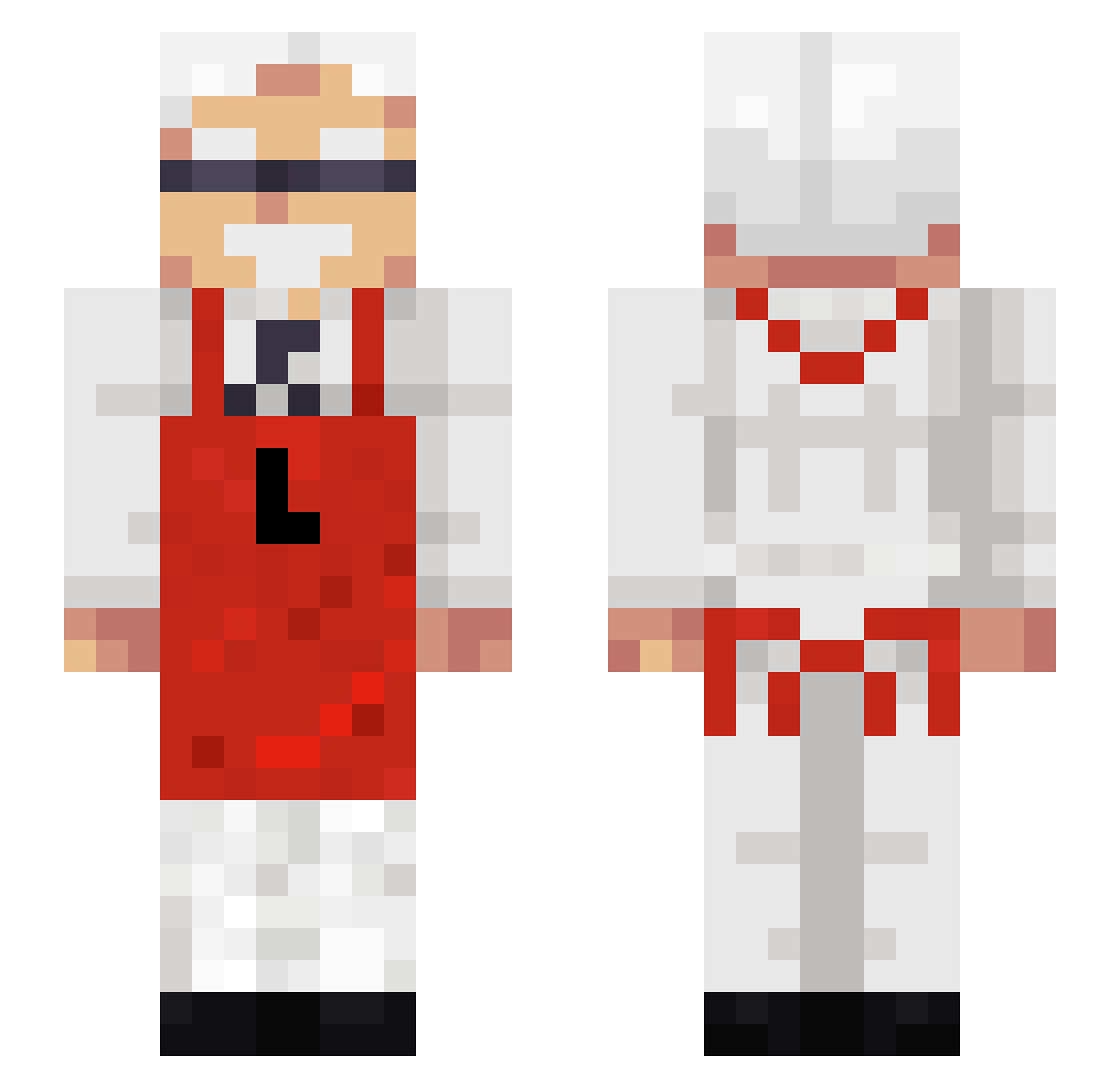 Jungle_Jer Minecraft skin, front and back view