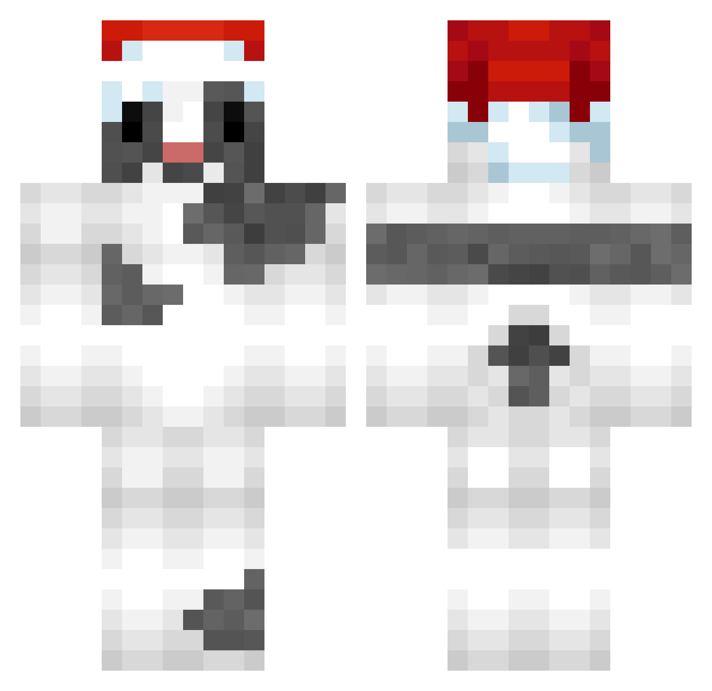 Elamigos28 Minecraft skin, front and back view