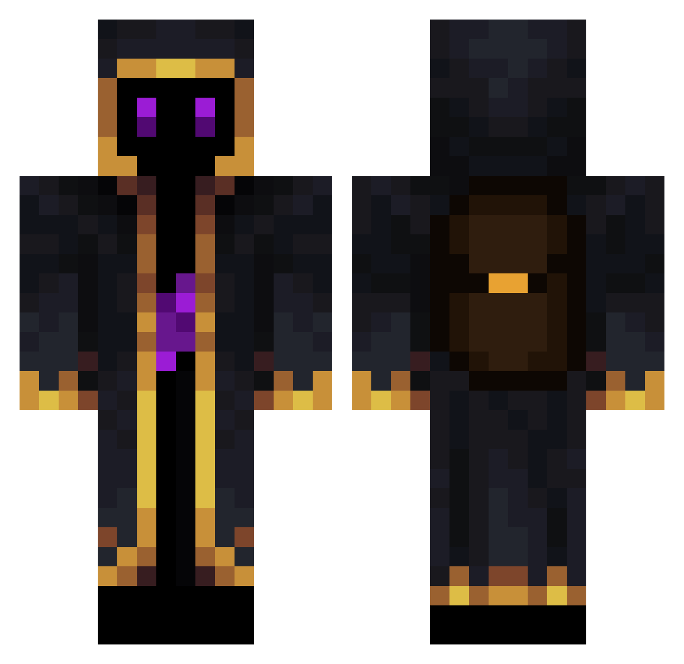 max3334444 Minecraft skin, front and back view