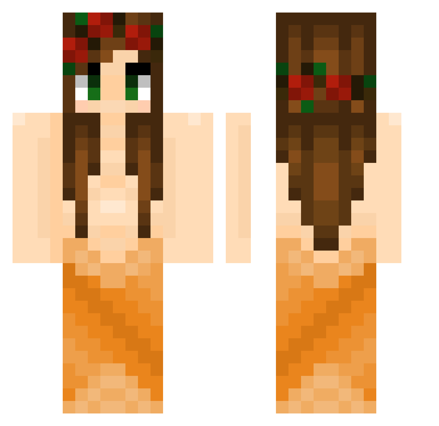 farahant Minecraft skin, front and back view