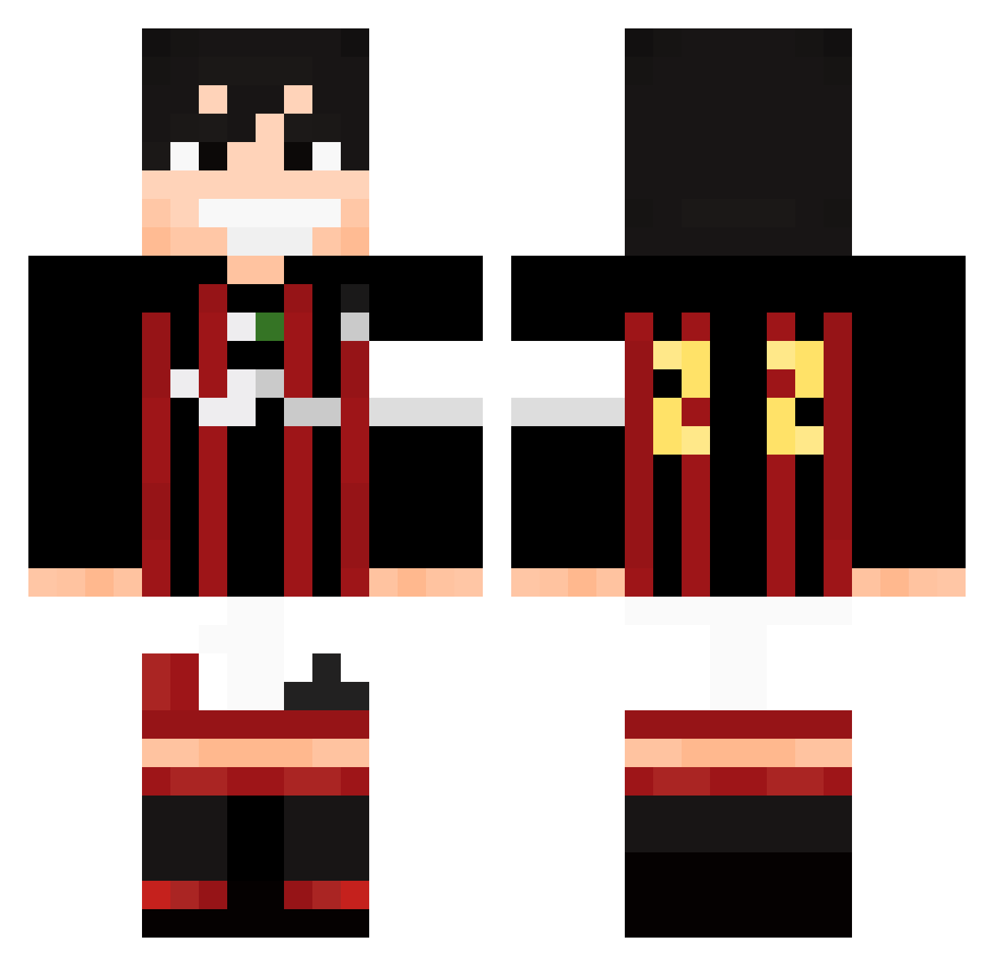 ekam01 Minecraft skin, front and back view